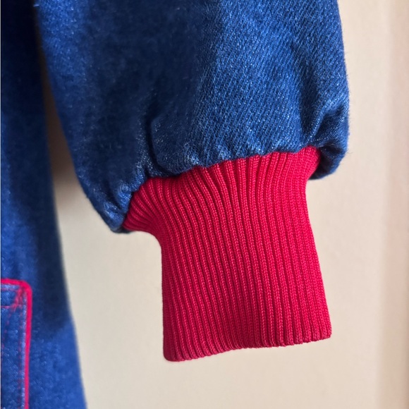 90s Vintage Denim/Fleece Jacket - Picture 4 of 6